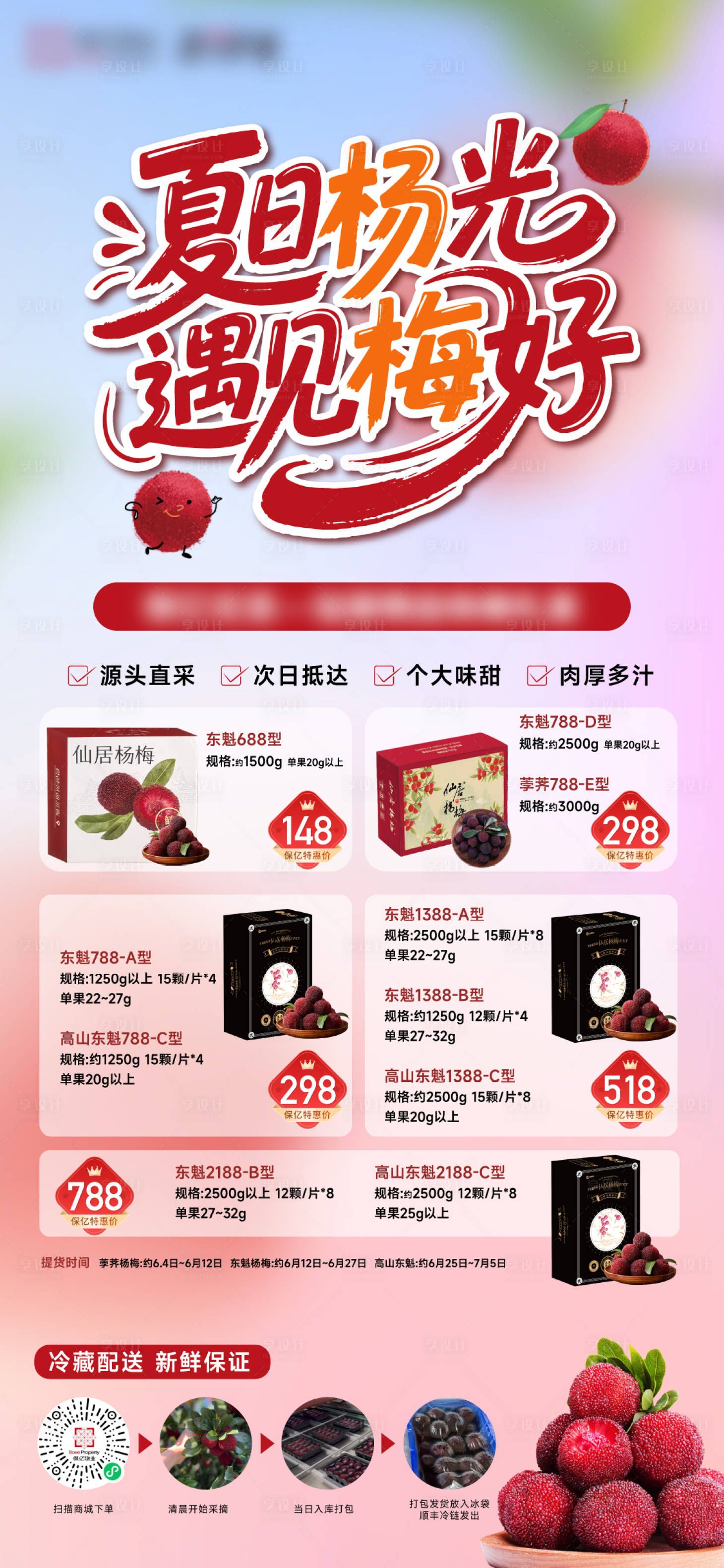 源文件下載【享設計】搜索編號：87050031802095754【楊梅禮盒產品宣傳】