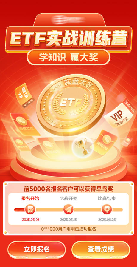 金融ETF实战训练营运营活动海报