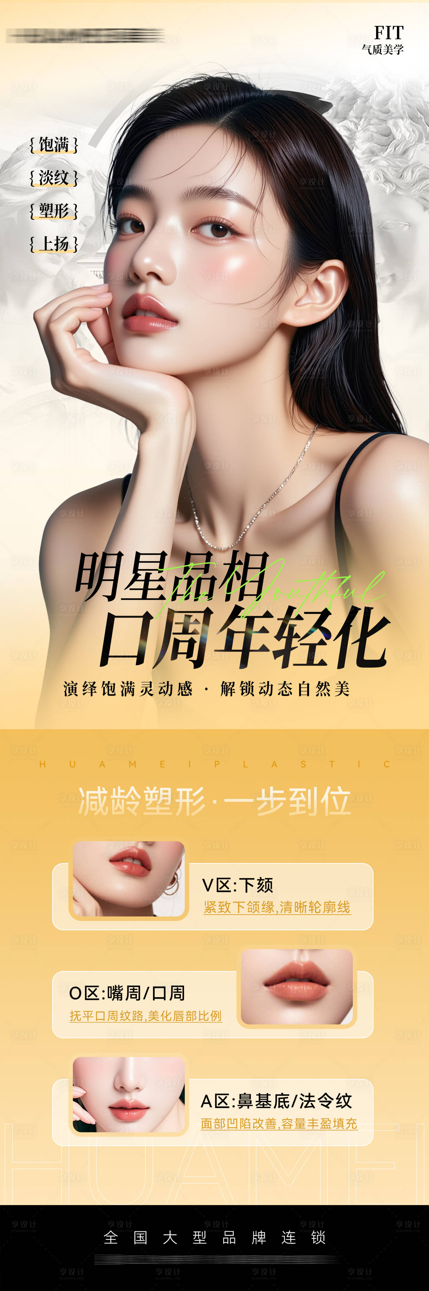 源文件下載【享設計】搜索編號：54740032229848706【醫美口周年輕化小長圖】