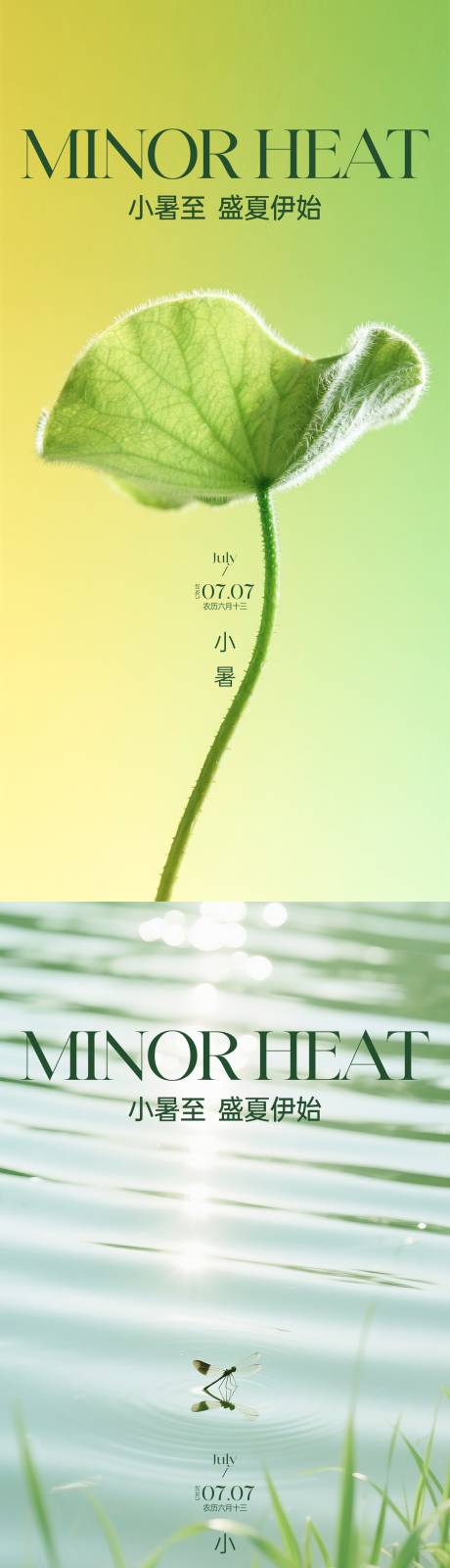 源文件下载【小暑海报】编号：49100031754427359