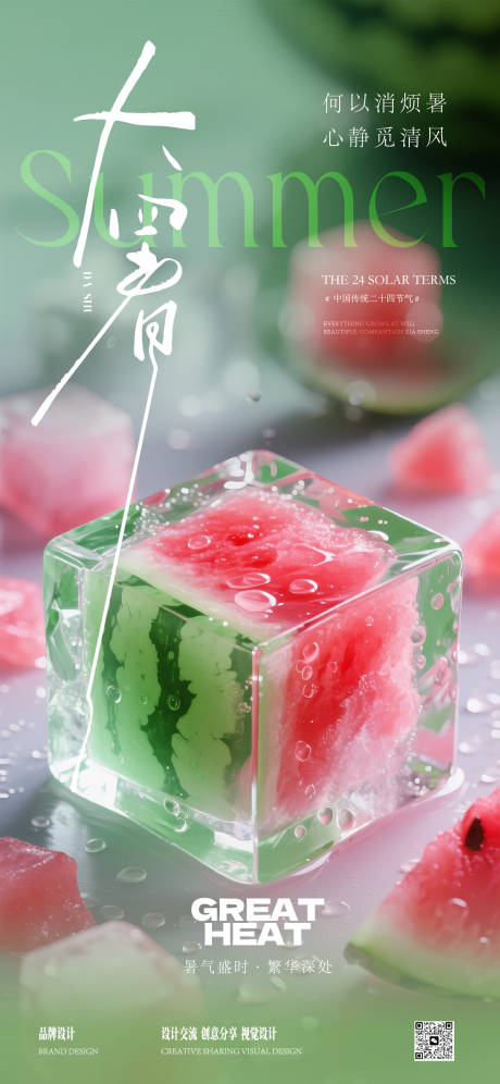 源文件下載【享設(shè)計(jì)】搜索編號(hào)：55740031938814130【大暑海報(bào)】