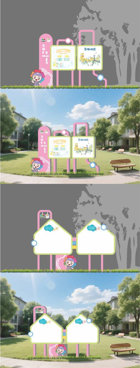 公园儿童友好公告栏