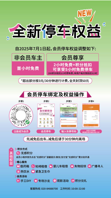 源文件下载【会员停车权益宣传海报】编号：89740031903415933