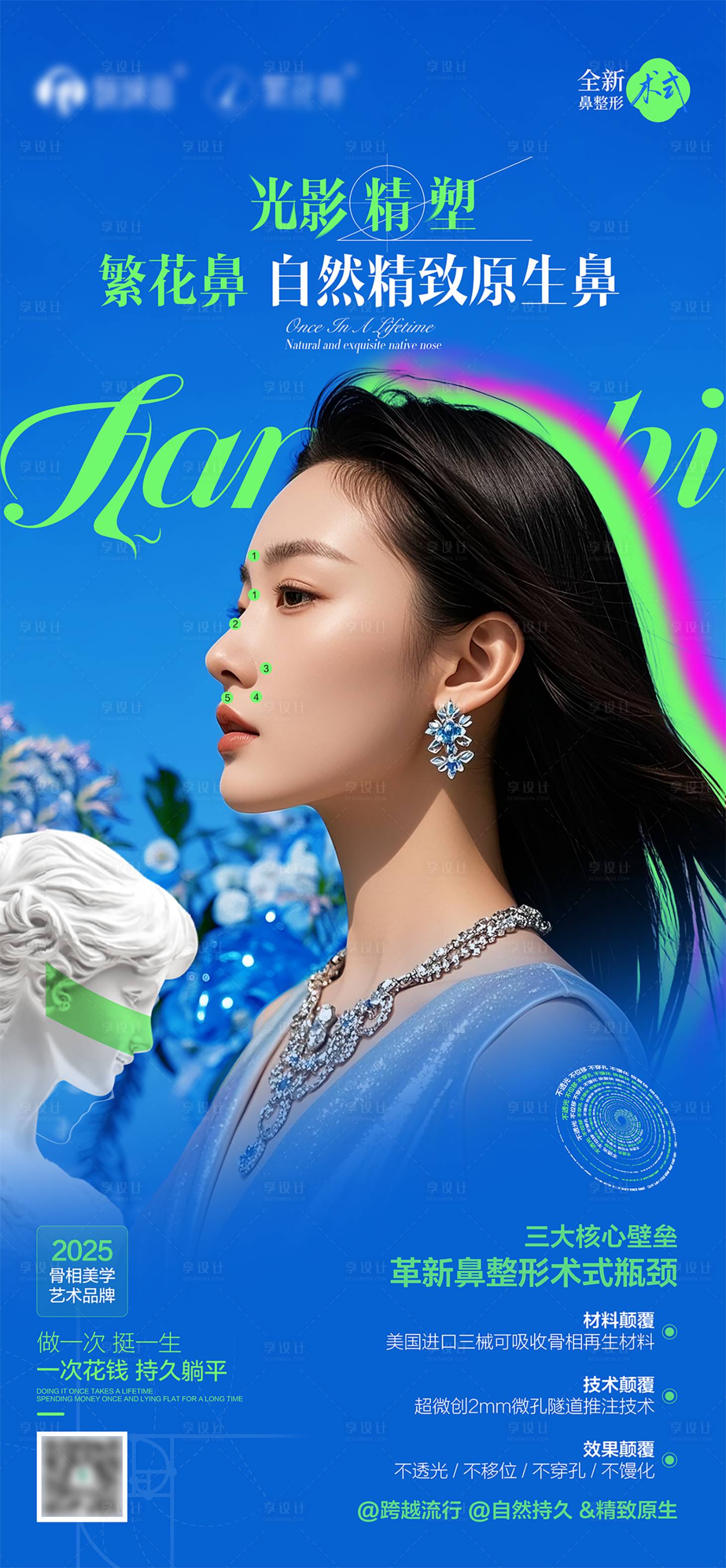 源文件下載【享設計】搜索編號：96370031910279684【醫美鼻整形海報】