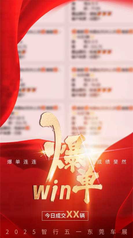 源文件下载【业绩爆单红金海报】编号：66530032029303065