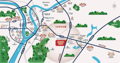 源文件下載【享設計】搜索編號：93270031744717409【房地產區位圖】
