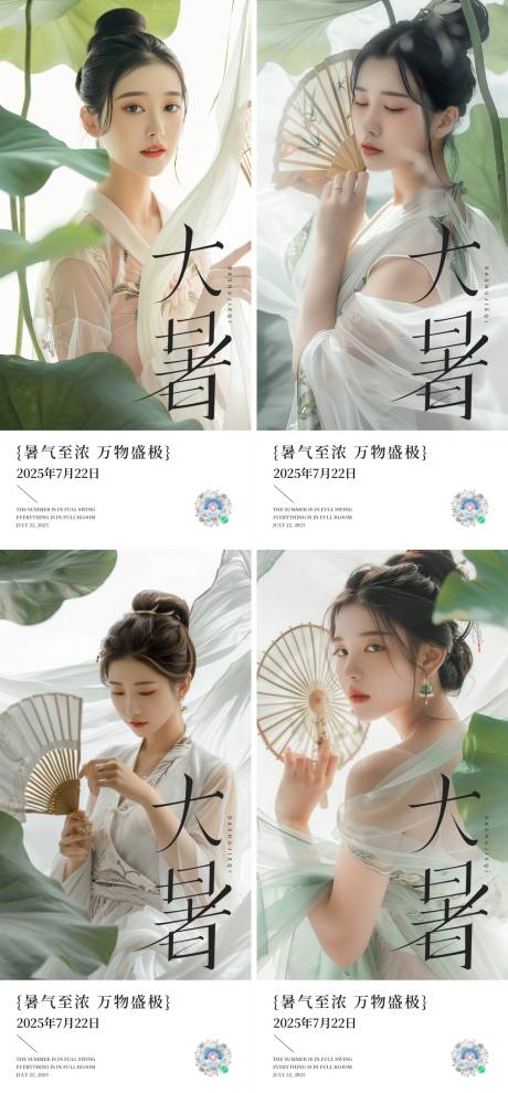 源文件下载【医美大暑节气系列海报】编号：34810032058068300