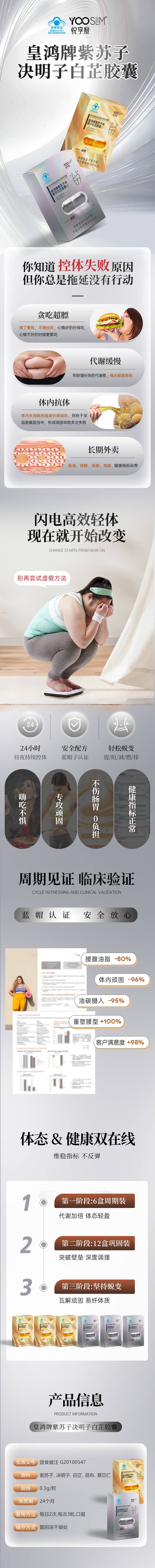 源文件下載【享設計】搜索編號：80730032157696625【皇鴻牌紫蘇子決明子白芷膠囊詳情頁 】
