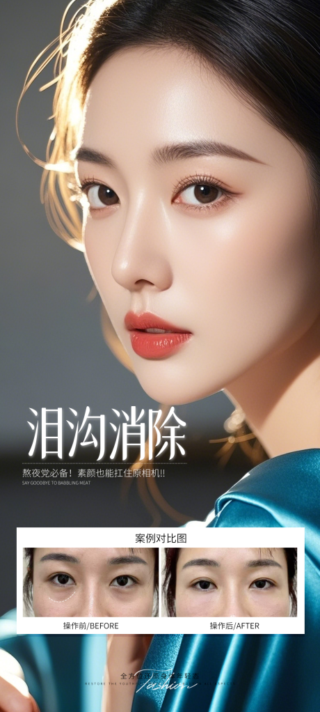 源文件下载【医美泪沟祛除海报】编号：53640031922012736