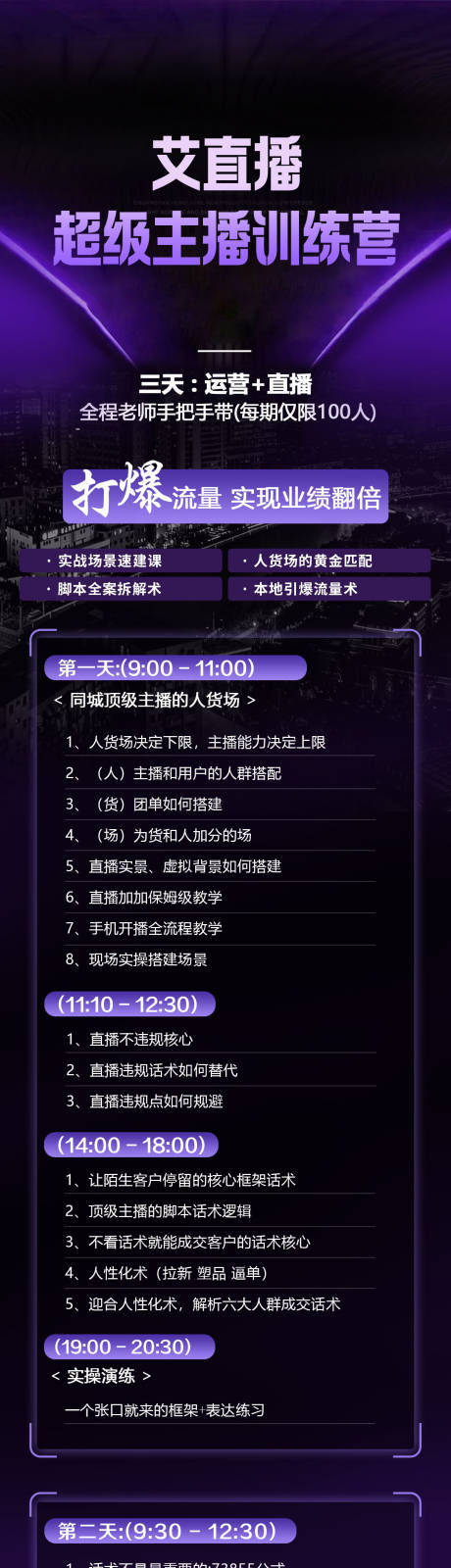 源文件下载【直播培训课程海报长图】编号：94700031872803374