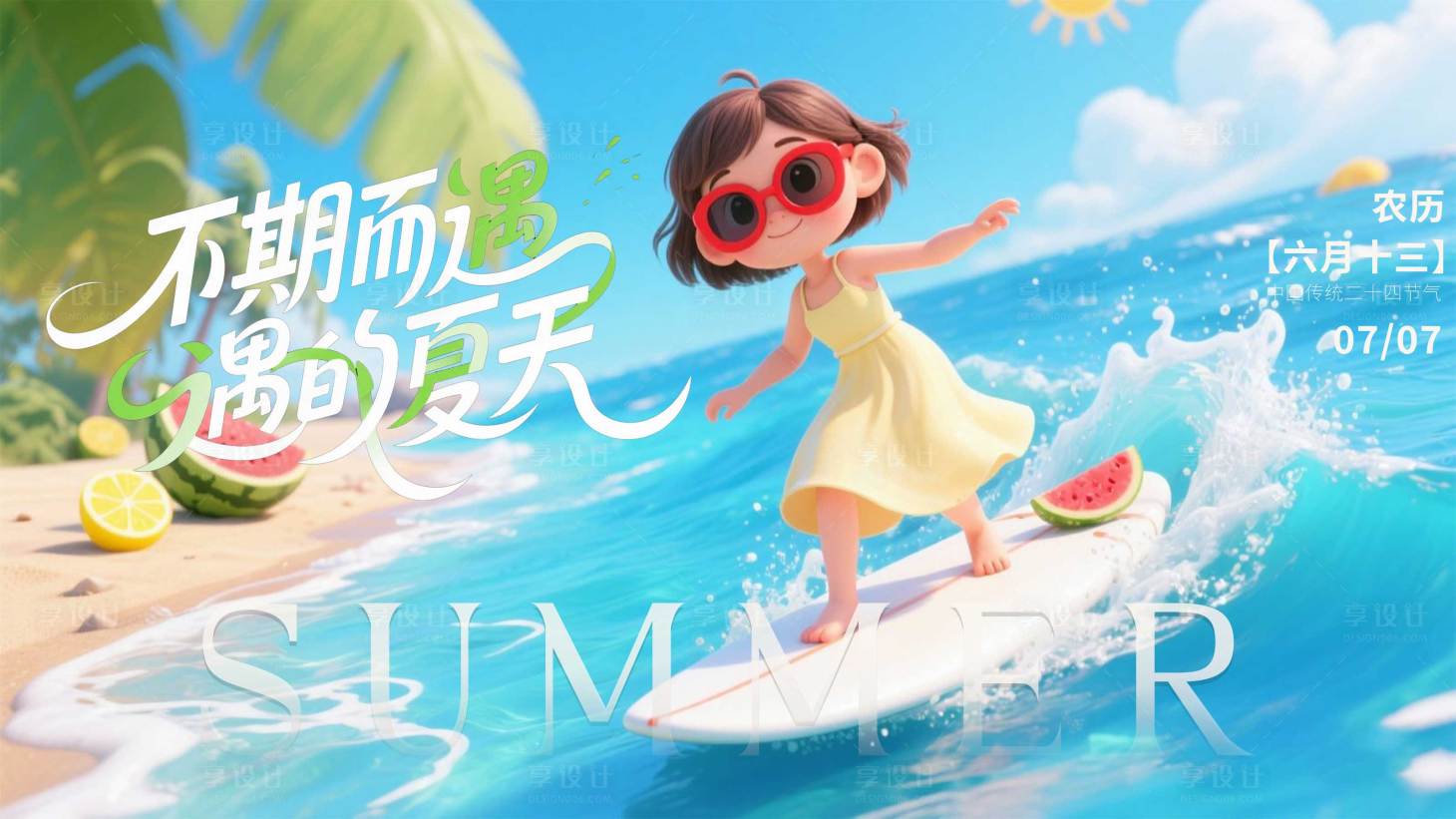 源文件下載【享設計】搜索編號：46730031691649670【小暑】