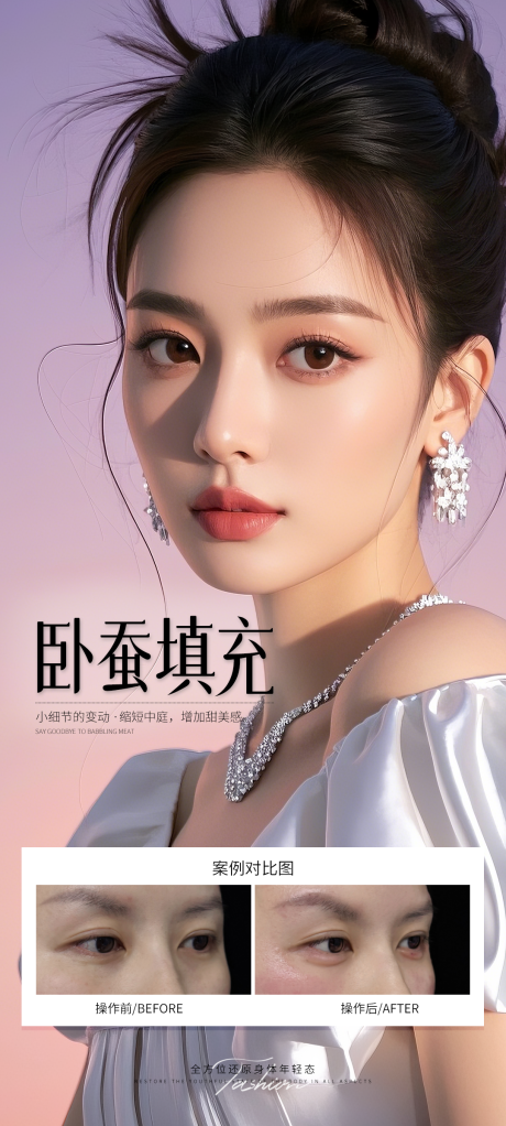 源文件下载【卧蚕填充案例海报】编号：34600032116013724