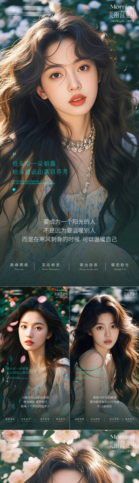 源文件下載【享設計】搜索編號：84980032189717494【醫美早安日簽系列海報】
