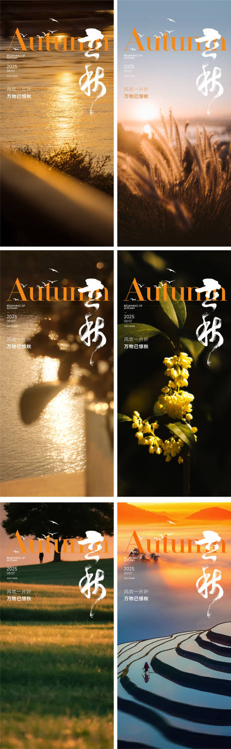 源文件下载【享设计】搜索编号：33080032194933799【立秋节气海报】