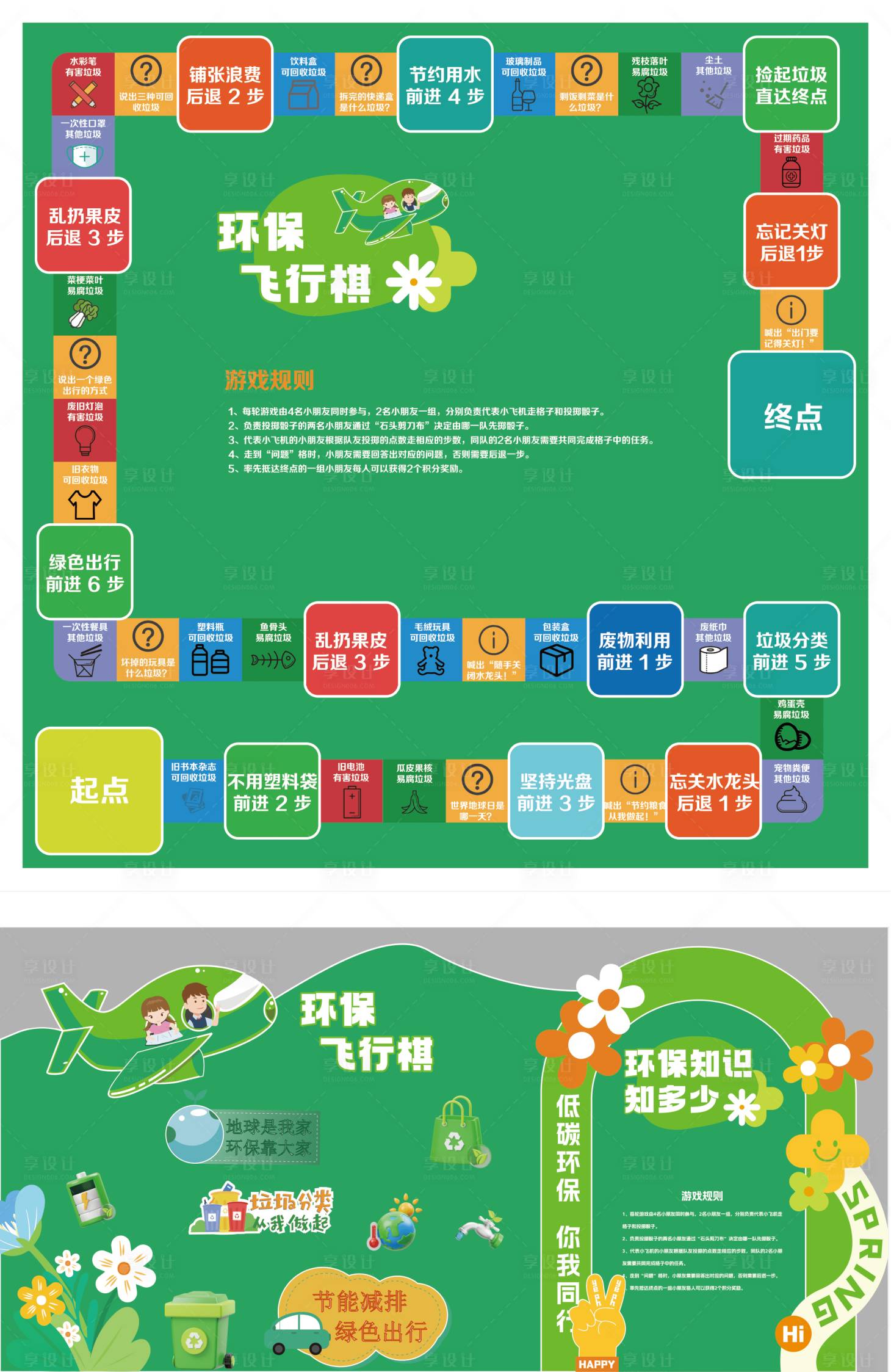 源文件下載【享設(shè)計】搜索編號：71440031876565929【環(huán)保飛行棋】