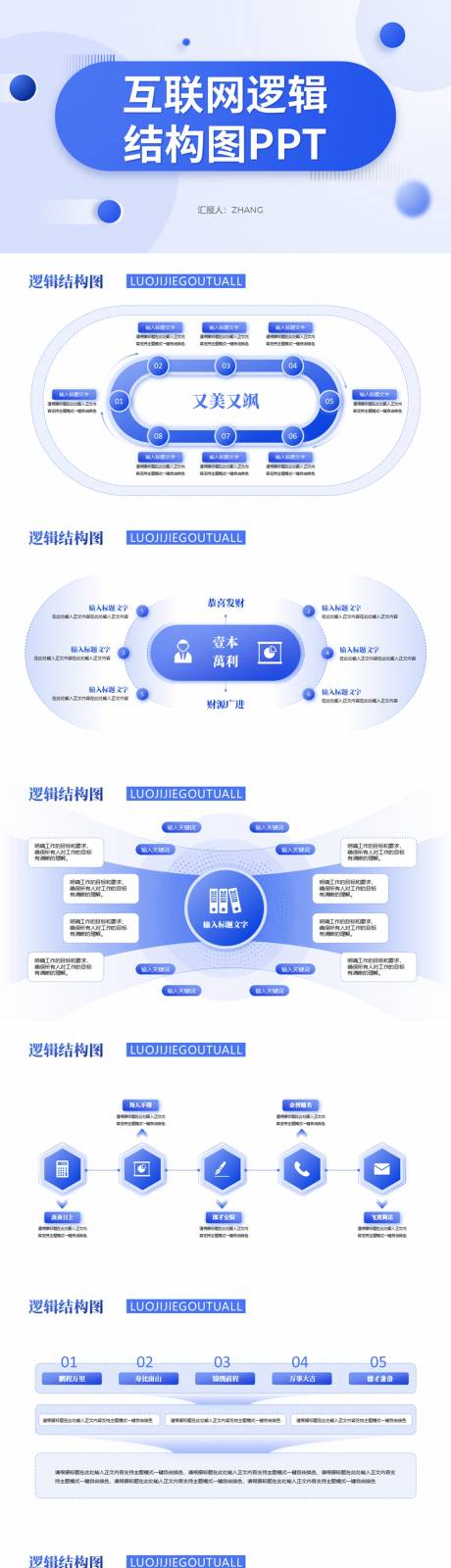 互联网逻辑结构图PPT