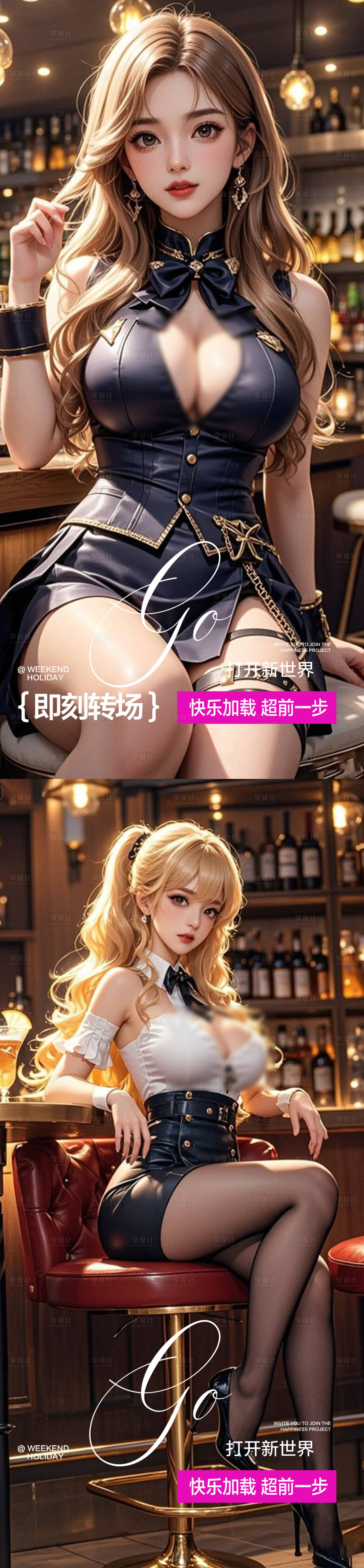 源文件下載【享設計】搜索編號：31890032171451090【酒吧預定海報】