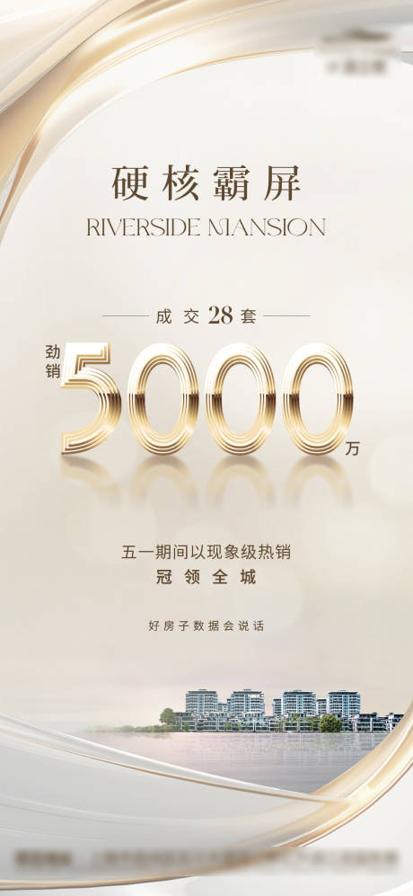 源文件下載【地產熱銷數據海報】編號：13500032186814962