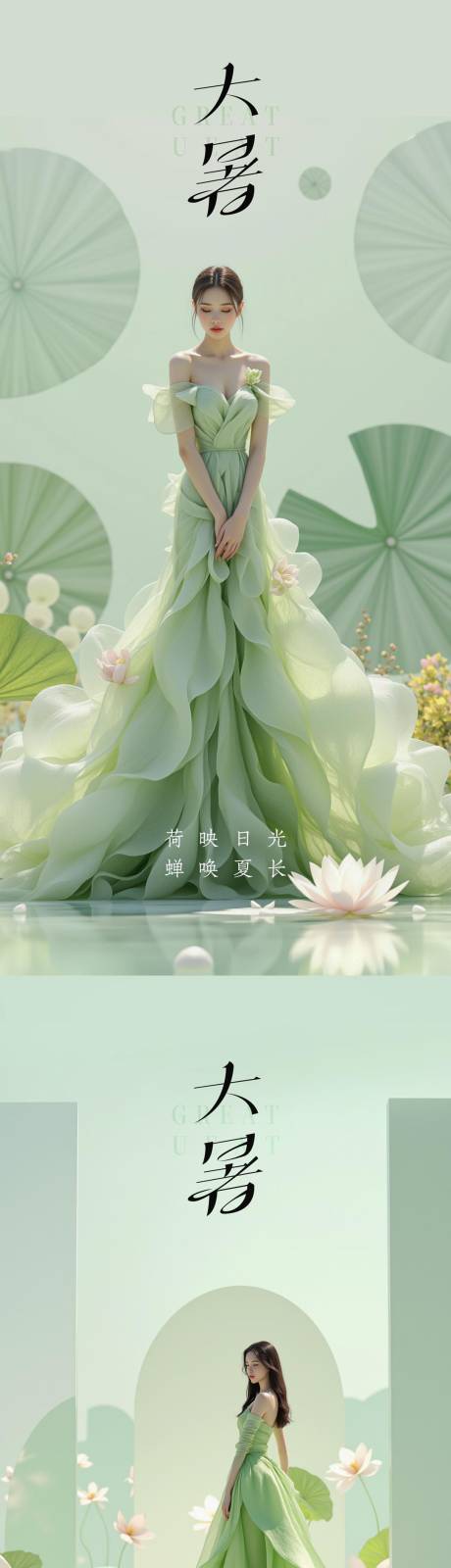 源文件下載【享設(shè)計(jì)】搜索編號：96210031965877816【大暑小暑處暑節(jié)氣節(jié)日海報(bào)】