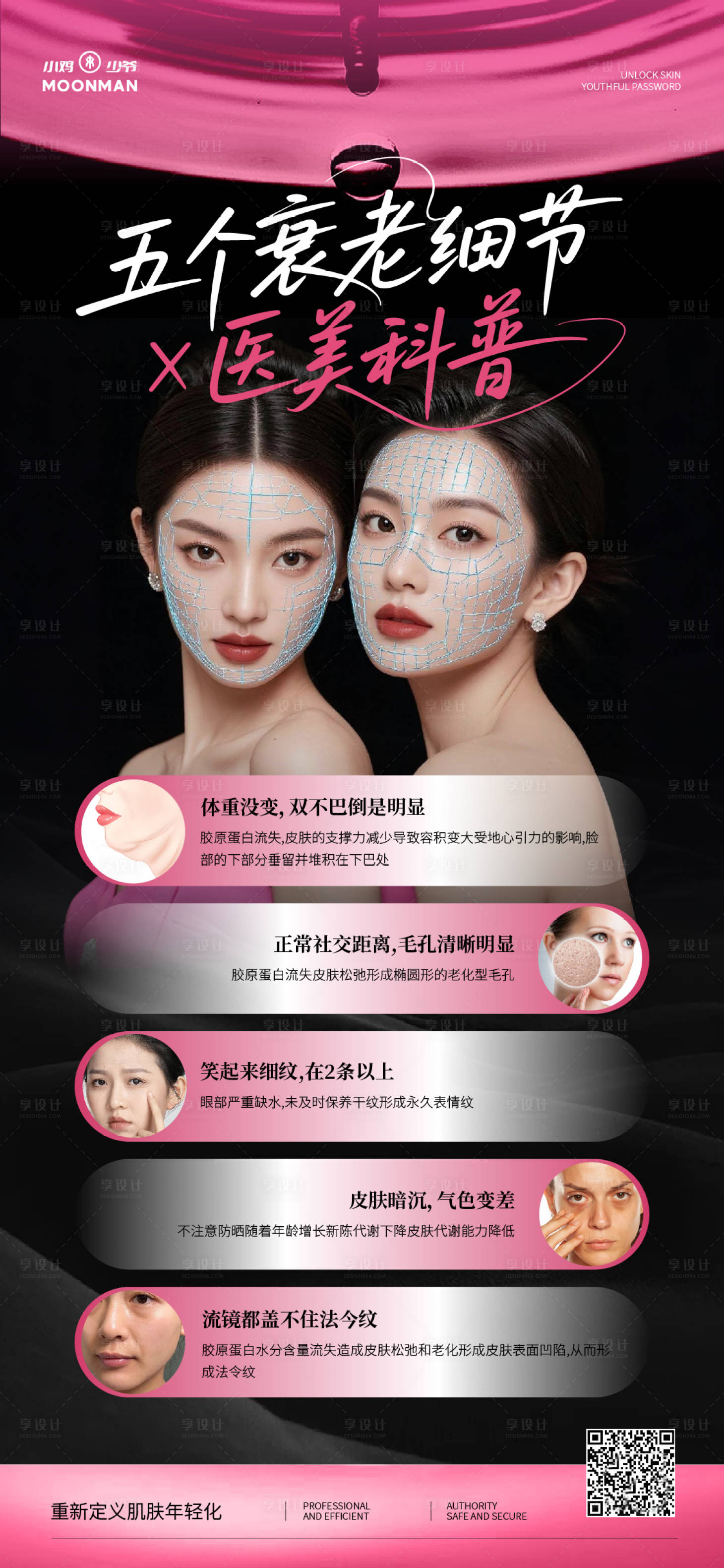 源文件下载【享设计】搜索编号：43790032150031791【5个衰老细节科普】