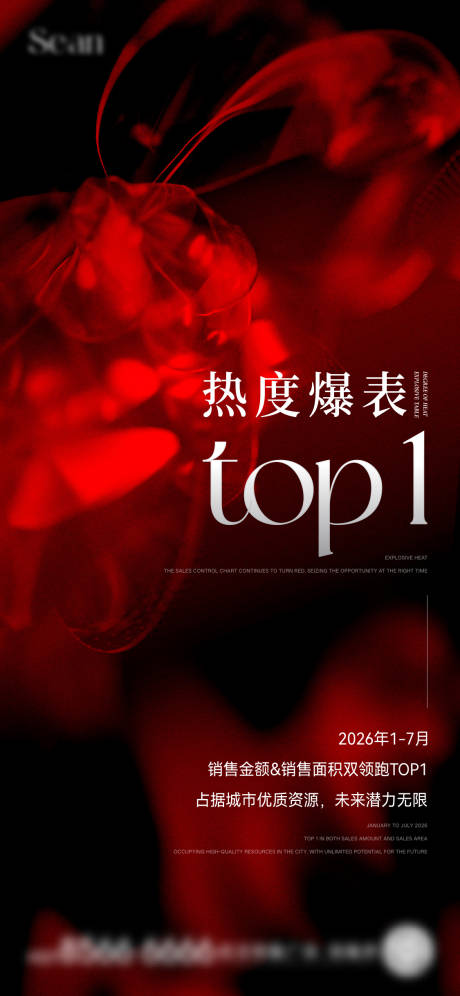 地产红盘TOP海报