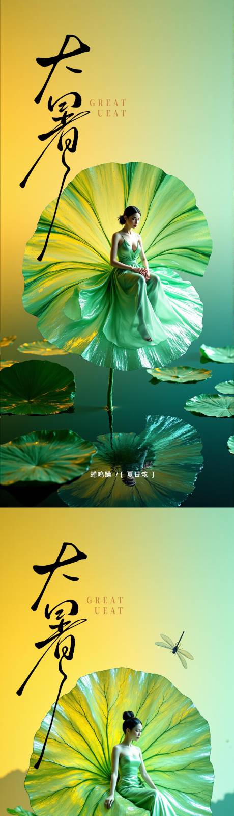 源文件下載【大暑節(jié)氣移動(dòng)端海報(bào)】編號(hào)：71940031858476368