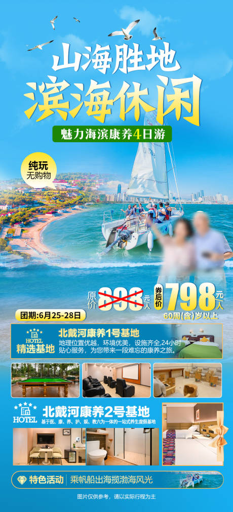 源文件下載【秦皇島北戴河旅游海報】編號：70330031942328264