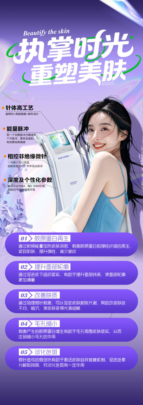 源文件下載【美迪邁黃金微針科普海報】編號：28970031800426284