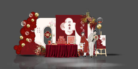 源文件下载【香槟订婚宴布置】编号：33110032162547213