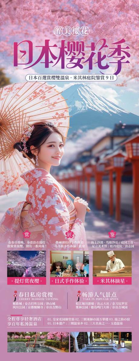 源文件下载【日本樱花季旅游海报】编号：40690031761186290