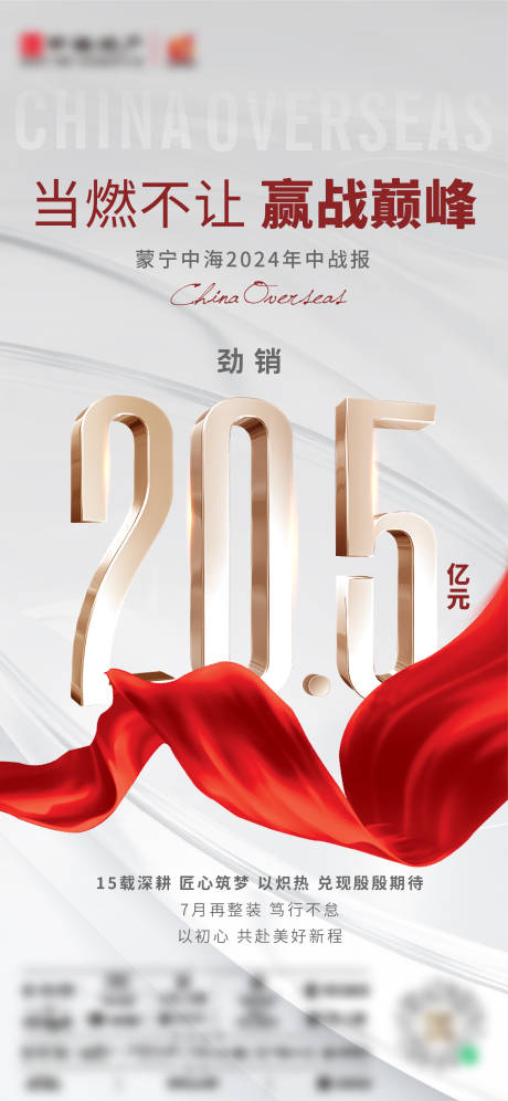 源文件下载【享设计】搜索编号：73830032182697741【地产年中战报海报】