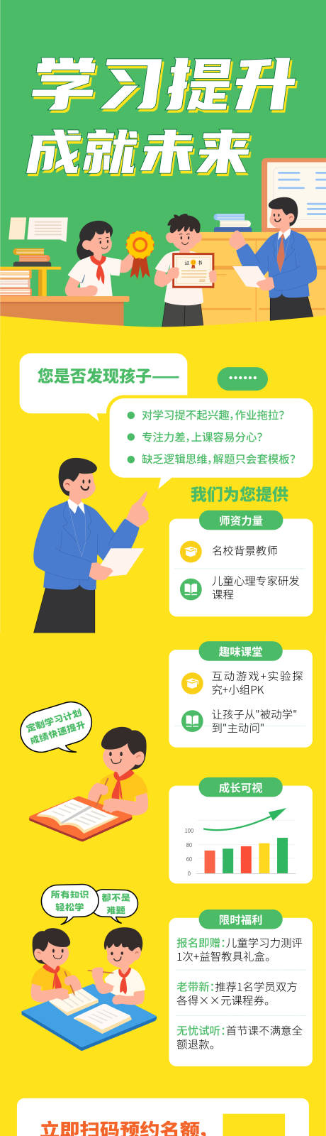 源文件下載【學習提升教育長圖】編號：55180032216176440