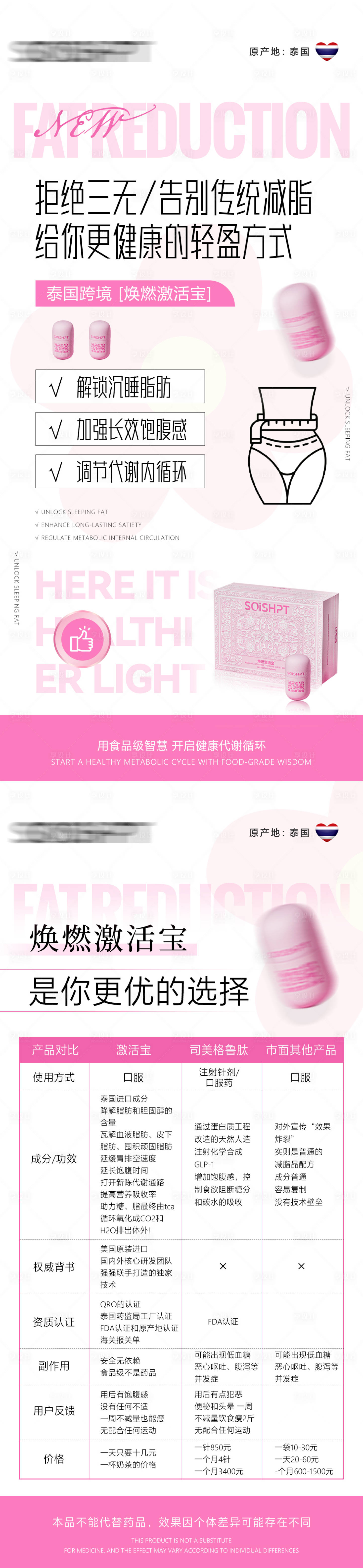 源文件下载【享设计】搜索编号：91580031822014223【减脂塑形产品海报】