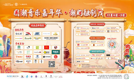 源文件下载【潮流国朝音乐商场活动背景板】编号：40600032039771592