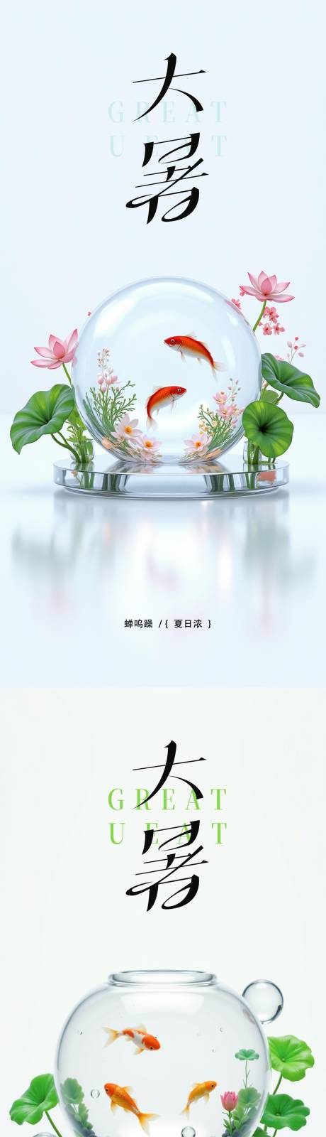 源文件下載【享設(shè)計】搜索編號：43110031954209678【大暑小暑處暑節(jié)氣節(jié)日海報】