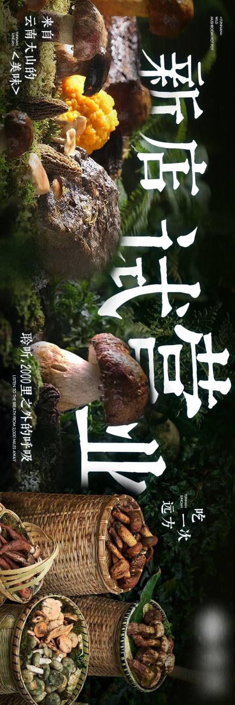 源文件下载【野生菌火锅大众点评新鲜事三连图海报】编号：97270031802984577