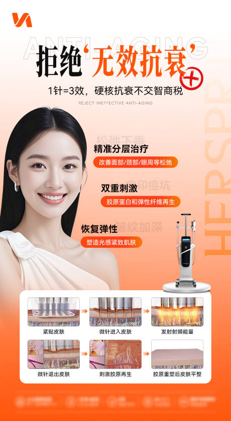 源文件下载【享设计】搜索编号：93550032055798218【黄金微针宣传海报】