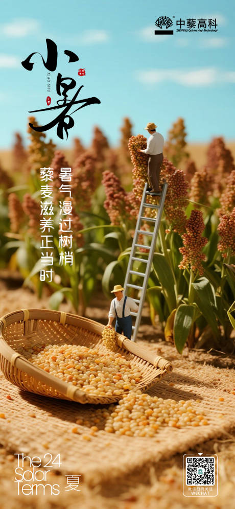 源文件下载【享设计】搜索编号：94200032025854176【小暑节气海报】
