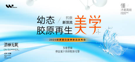 源文件下载【享设计】搜索编号：43420031986073327【医美胶原蛋白美学夏季发布会活动背景板】