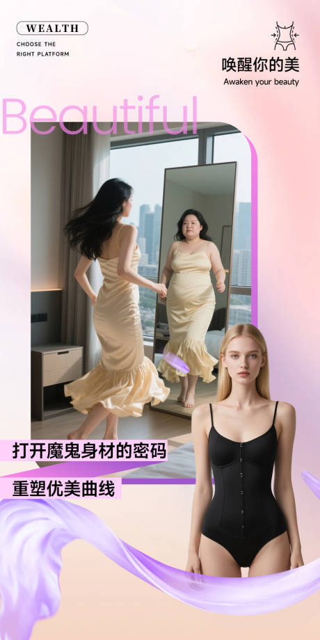 源文件下载【塑型瘦身减肥塑身衣内衣肥胖身材对比】编号：14240031903316299