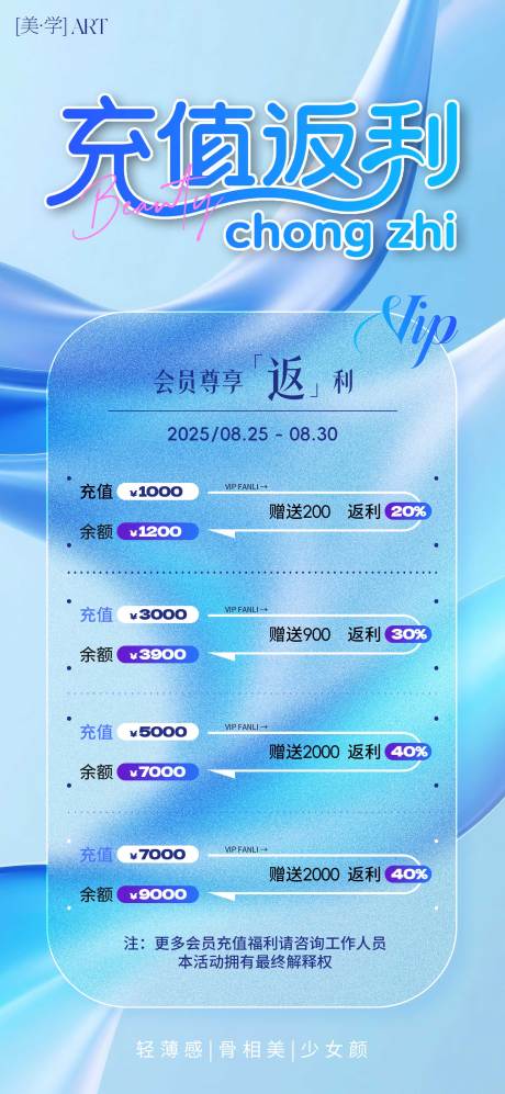 源文件下载【医美充值返利促销海报】编号：23730031989587290