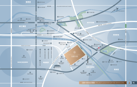源文件下载【地产极简现代风区位图设计】编号：70910031867854878