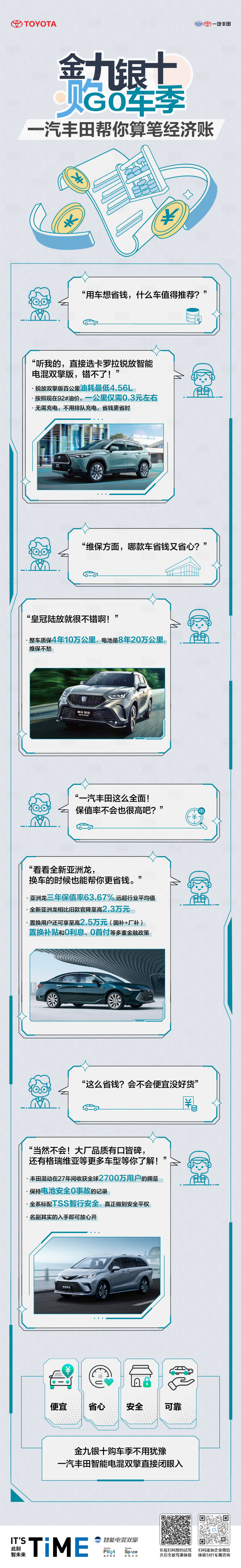 源文件下载【享设计】搜索编号：17850032261765072【一汽丰田帮你算笔经济账长图文金九银】