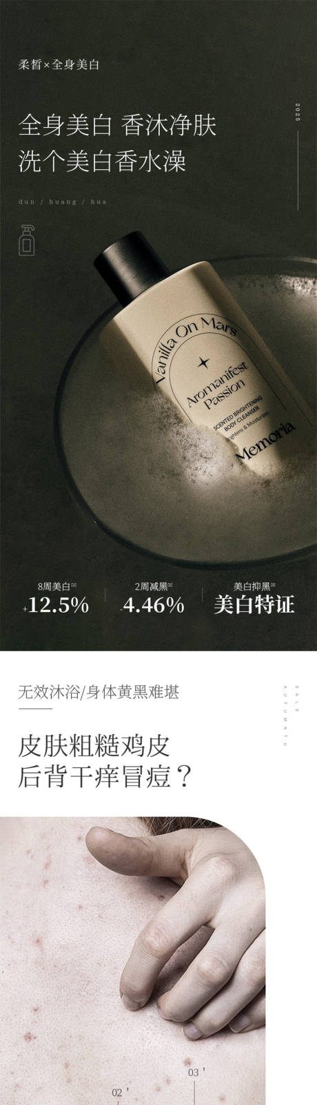 源文件下载【享设计】搜索编号：10000032231434113【磨砂香氛沐浴露产品电商详情页】