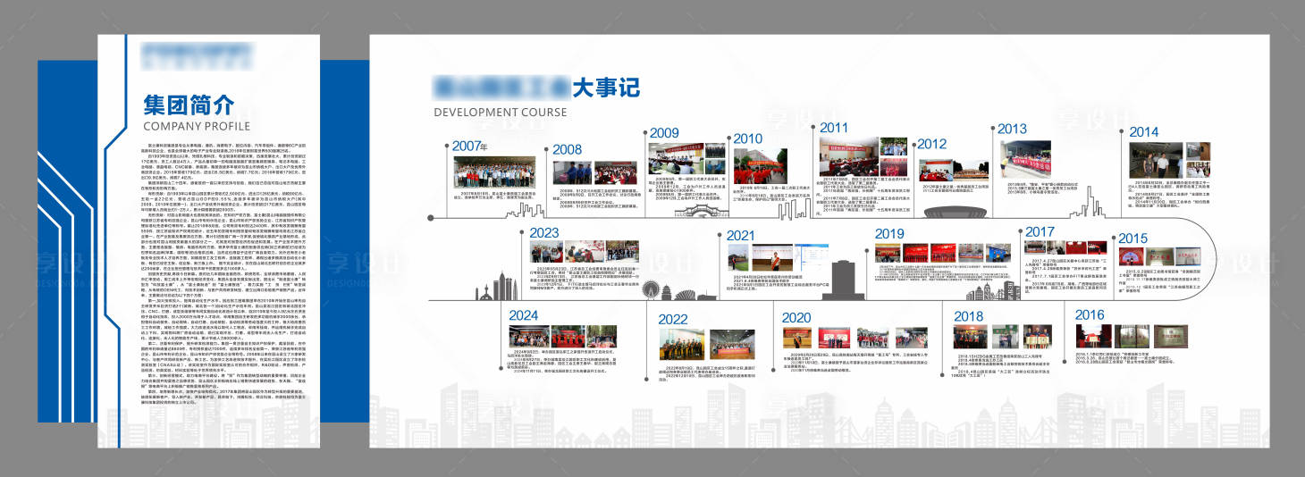 源文件下载【享设计】搜索编号：74790032207018232【简介大事记文化墙】