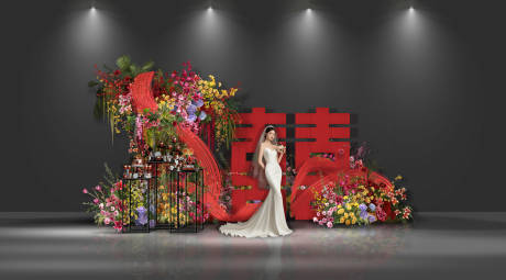 源文件下载【婚礼签到区迎宾区布置】编号：81700032157303063
