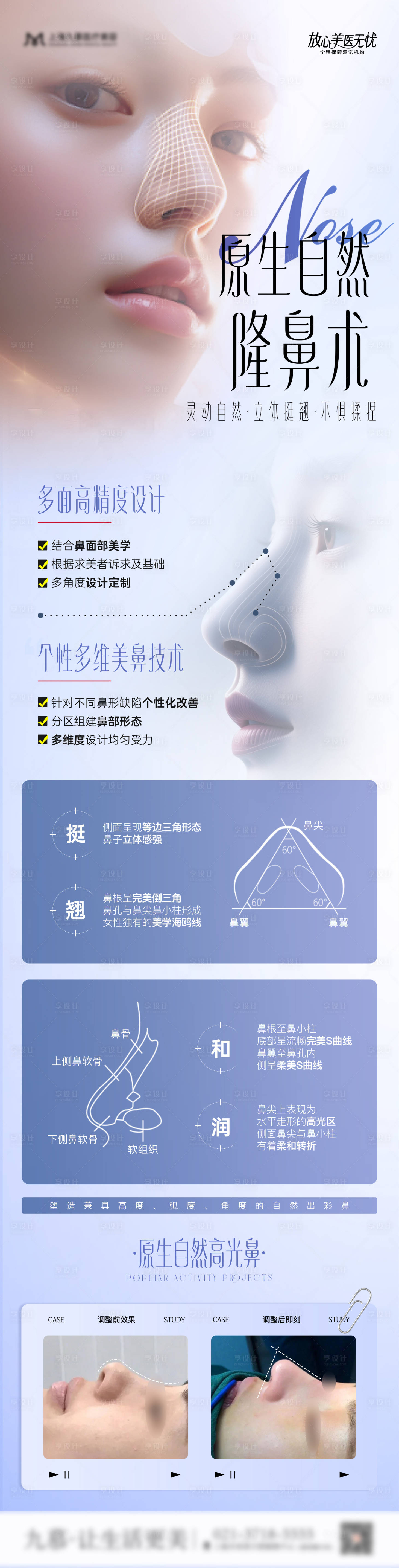 源文件下載【享設計】搜索編號：64930031863319395【醫(yī)美鼻整形長圖科普】