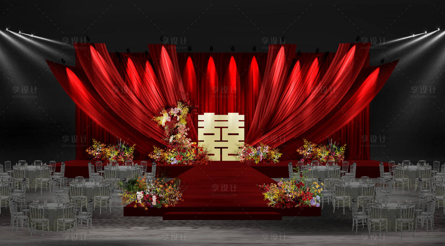 源文件下載【享設(shè)計(jì)】搜索編號(hào)：48580032157506278【婚禮舞臺(tái)布置】