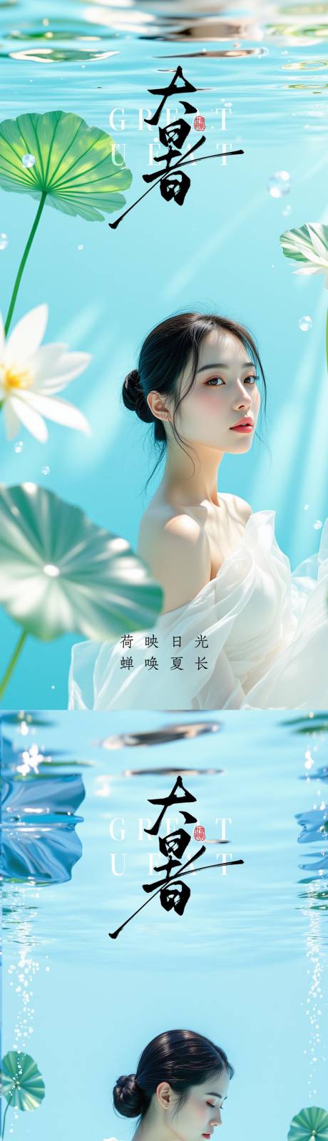 源文件下載【享設(shè)計】搜索編號：33980031990033804【大暑海報】
