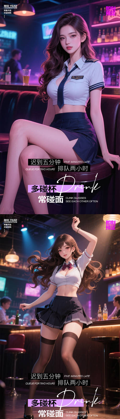 源文件下载【享设计】搜索编号：38230032175195051【酒吧转场海报】
